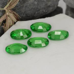 2.01天然绿色沙弗莱石，椭圆形切割，5.8×3.9毫米，VS