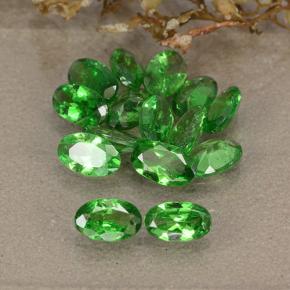 3.21天然绿色沙弗莱石，椭圆形切割，5×3毫米，VS