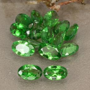3.21天然绿色沙弗莱石，椭圆形切割，5×3毫米，VS