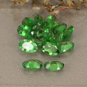 3.21天然绿色沙弗莱石，椭圆形切割，5×3毫米，VS