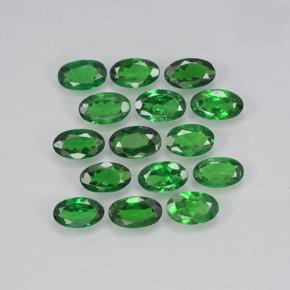 3.24天然绿色沙弗莱石，椭圆形切割，5×2.9毫米，VS