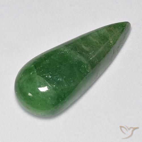 10.89克拉天然沙弗莱石榴石，梨形，半透明