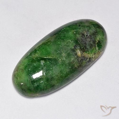 33.54ct 天然 暗绿色 沙弗莱石榴石, 椭圆形, 不透明