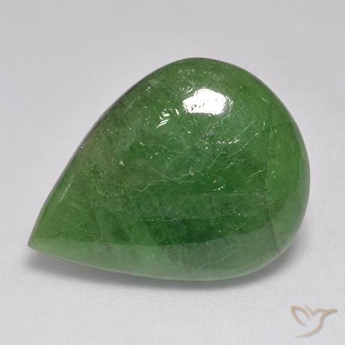 9.99克拉天然沙弗莱石榴石，梨形，半透明