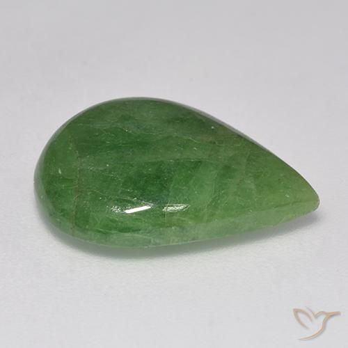 9.99克拉天然沙弗莱石榴石，梨形，半透明
