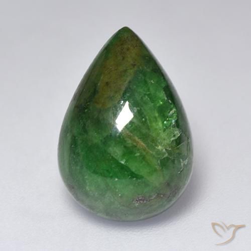 8.71ct 天然 森林绿 沙弗莱石榴石, 梨形, 不透明