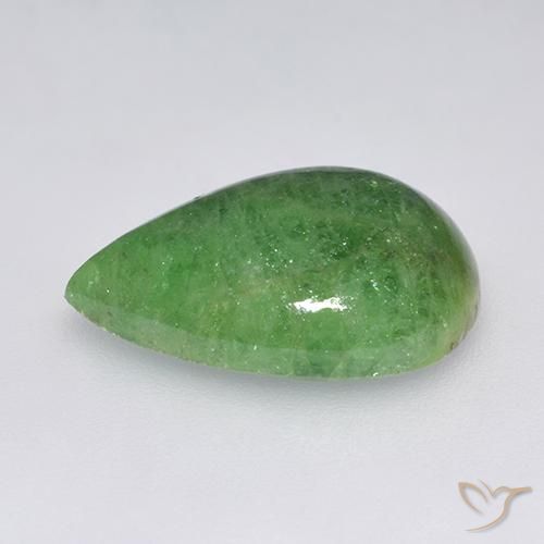 10.24克拉天然沙弗莱石榴石，梨形，半透明