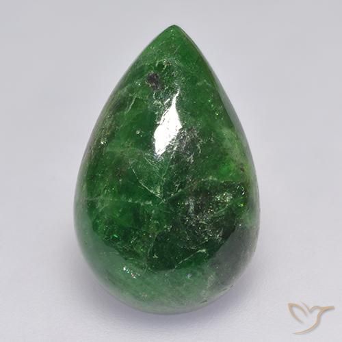 9.89ct 天然 松绿 沙弗莱石榴石, 梨形, 半透明
