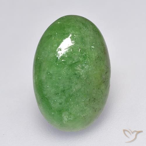 8.01ct 天然 深绿色 沙弗莱石榴石, 椭圆形, 半透明
