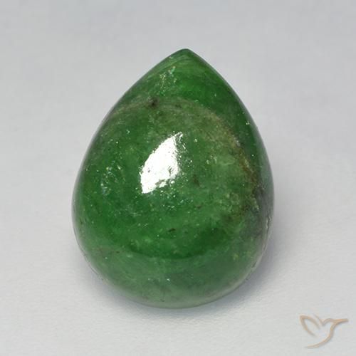 6.73ct 天然 森林绿 沙弗莱石榴石, 梨形, 半透明
