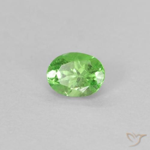 0.18克拉天然沙弗莱石榴石，椭圆形切割，VS