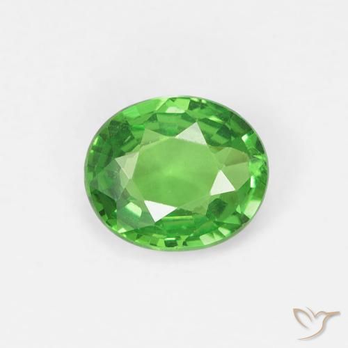 0.71ct 天然 中绿色 沙弗莱石榴石, 椭圆形, VS