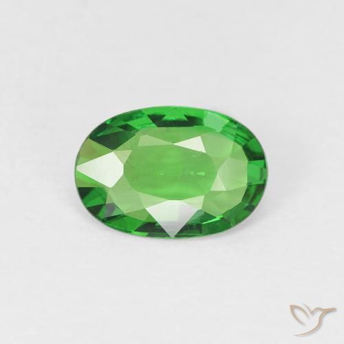 0.75ct 天然 荧光绿色 沙弗莱石榴石, 椭圆形, VS