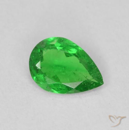 0.53ct 天然 中绿色 沙弗莱石榴石, 梨形, SI