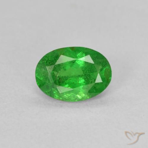 0.92ct 天然 中绿色 沙弗莱石榴石, 椭圆形, SI