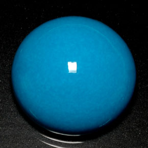 21.96克拉天然绿松石，圆形切割，不透明