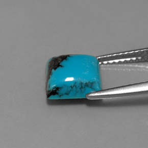 1.80克拉天然绿松石，方形，8.1×8毫米，不透明