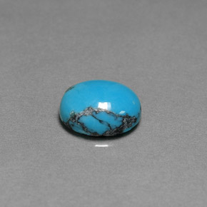 2.16克拉天然绿松石，椭圆形切割，10×8.1毫米，不透明