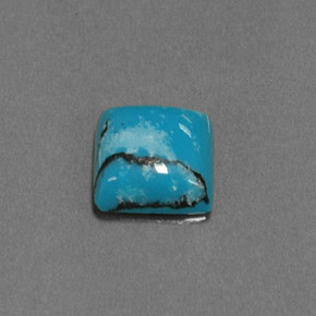 1.47克拉天然绿松石，方形，8×7.9毫米，不透明