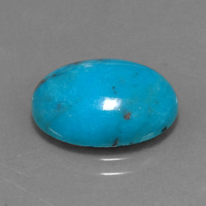 4.43克拉天然绿松石，椭圆形切割，14×10.1毫米，不透明