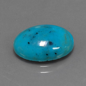 4.22克拉天然绿松石，椭圆形切割，14×9.9毫米，不透明