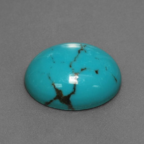 2.97克拉天然绿松石，椭圆形切割，12×10.1毫米，不透明