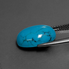 4.15克拉天然绿松石，椭圆形切割，不透明