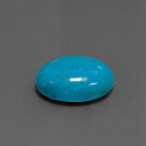 4.10克拉天然绿松石，椭圆形切割，14×10.1毫米，不透明