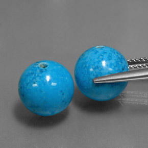 克拉天然绿松石，球形，不透明