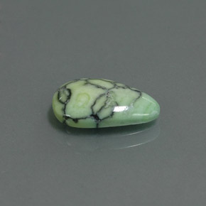 2.02克拉天然绿色绿松石，梨形，12.5×7.9毫米，不透明