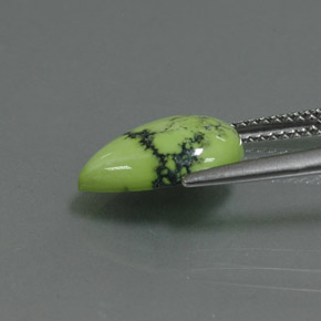 2.60克拉天然绿色绿松石，梨形，12.4×8.6毫米，不透明