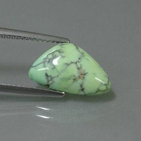 2.71克拉天然绿色绿松石，异形，13.8×8.4毫米，不透明