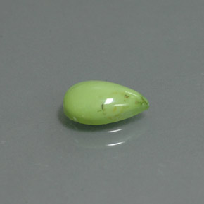 1.11克拉天然绿色绿松石，梨形，9.4×6.1毫米，不透明