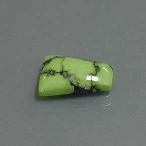2.62克拉天然绿色绿松石，异形，11.8×9.3毫米，不透明