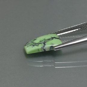 1.99克拉天然绿色绿松石，异形，11.2×8.6毫米，不透明