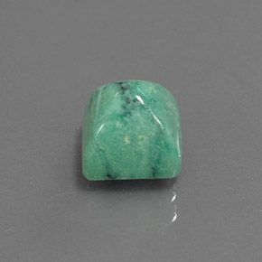 2.33克拉天然绿色绿松石，方形，7.1×7.1毫米，不透明