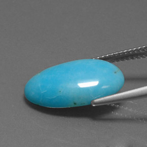 3.96克拉天然绿松石色，异形，不透明