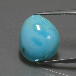 6.21克拉天然绿松石，异形，16.1×13.8毫米，不透明