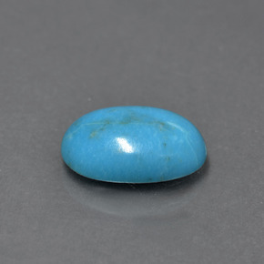 1.74克拉天然绿松石，椭圆形切割，11.1×7.3毫米，不透明