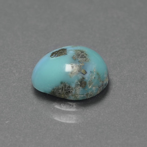 1.83克拉天然绿松石，异形，8.9×8.3毫米，不透明