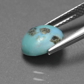 1.83克拉天然绿松石，异形，8.9×8.3毫米，不透明