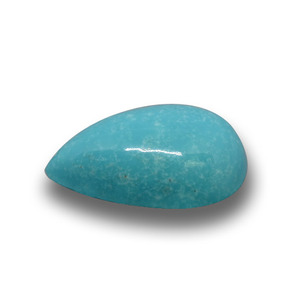 4.42克拉天然绿松石，梨形，15.3×10.1毫米，不透明