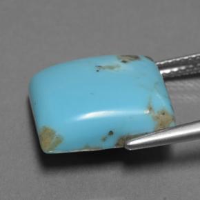 9.94克拉天然绿松石，方形，13.9×13毫米，不透明