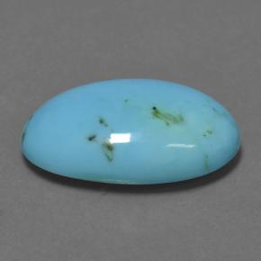 8.57克拉天然绿松石，椭圆形切割，19.9×12.9毫米，不透明
