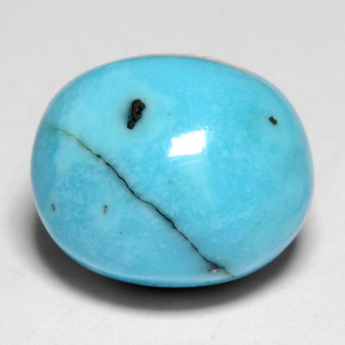 8.35克拉天然绿松石，椭圆形切割，不透明