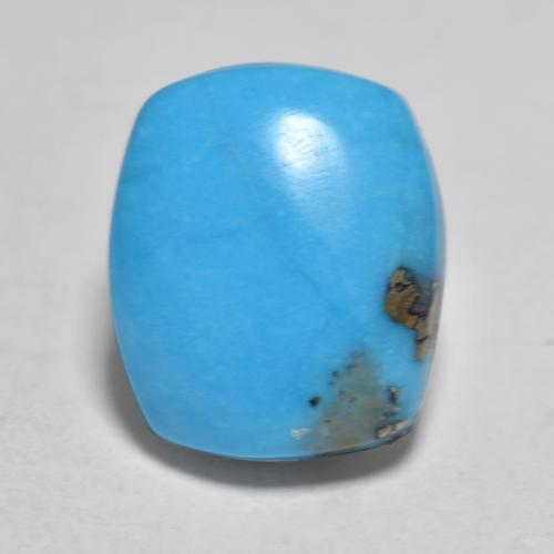 3.56克拉天然绿松石绿松石，垫形剪裁，10.9×9.2毫米，不透明