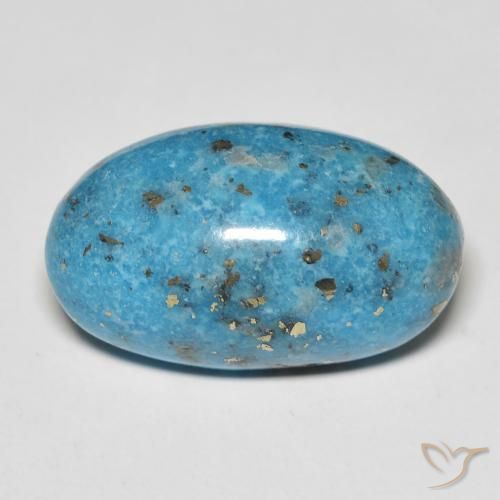 20.84ct 天然 青色 绿松石, 椭圆形, 不透明