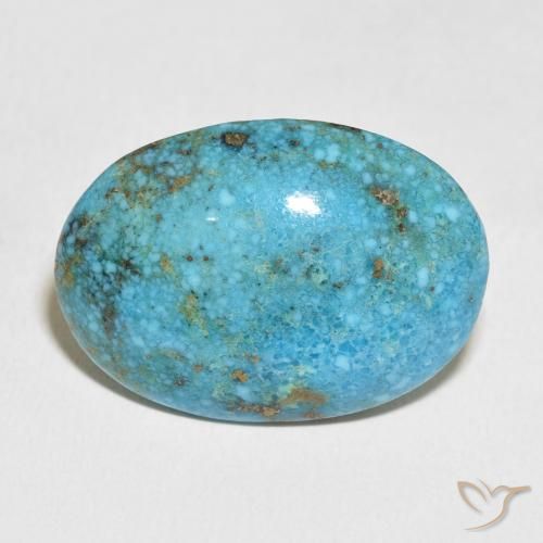 40.86ct 天然 中绿蓝 绿松石, 椭圆形, 不透明