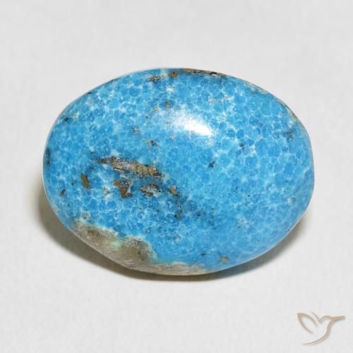 20.57ct 天然 绿蓝色 绿松石, 椭圆形, 不透明