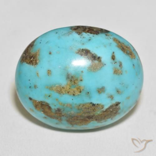 62.74ct 天然 中绿蓝 绿松石, 椭圆形, 不透明